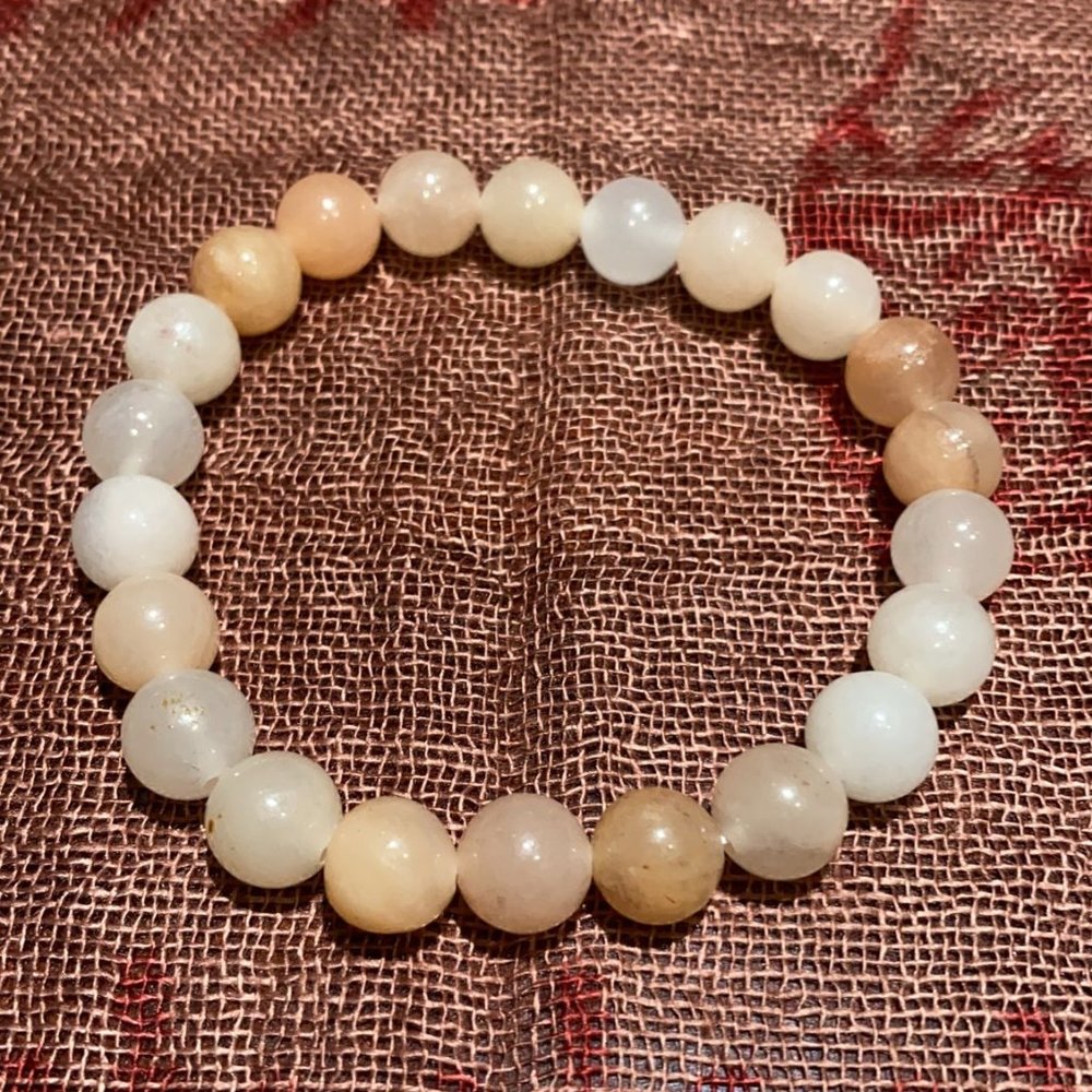 8MM Pink Aventurine Bead Bracelet